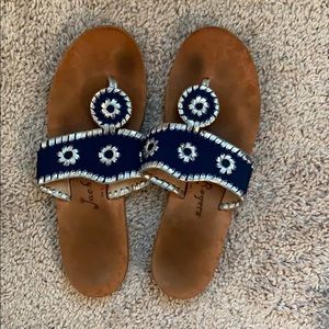 Jack Rogers Sandals-Navy